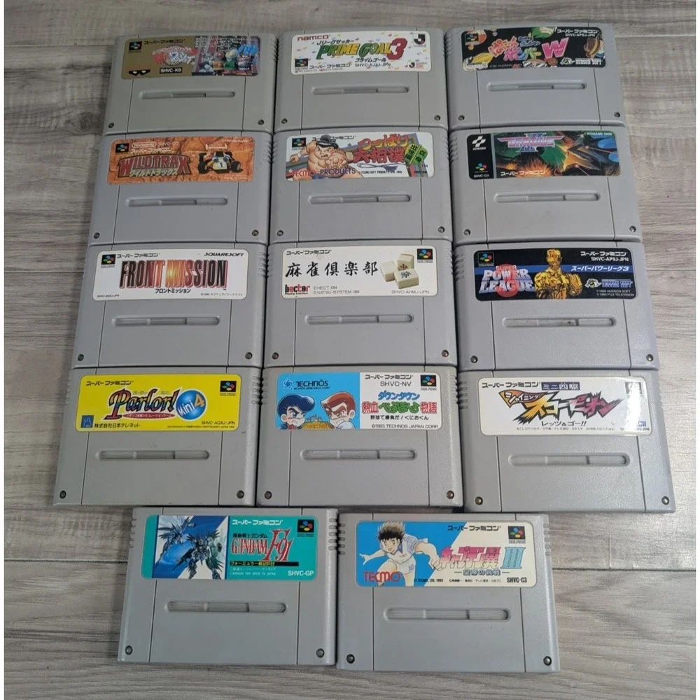 Nintendo SuperFamicom/SNES Game Lot of 14 Super Famicom/SNES JP GAMES